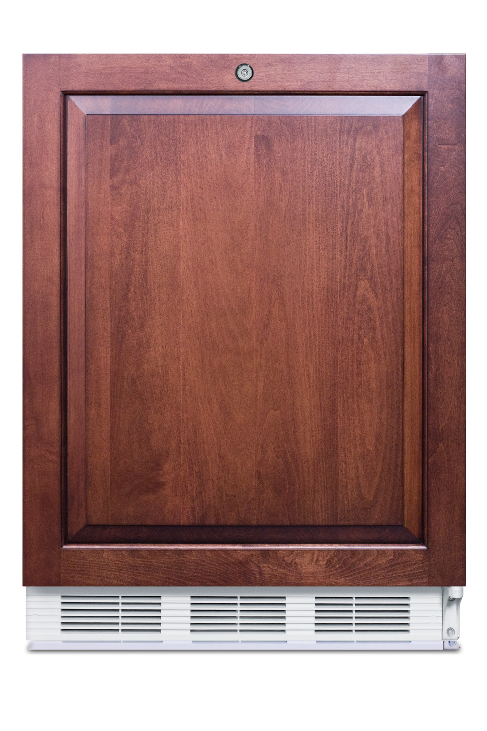 ADA compliant built-in undercounter all-refrigerator for general purpose or commercial use, auto defrost w/lock and integrated door frame for overlay panels